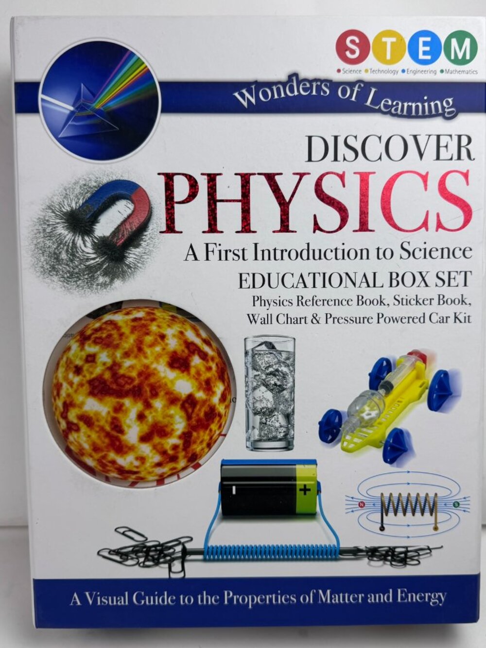 Wonders of Learning Discover Physics STEM Box Set Selling As Is Parts Missing